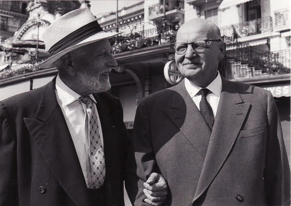 Ernest Ansermet et Josef Krips à Montreux, dans les années 1960.