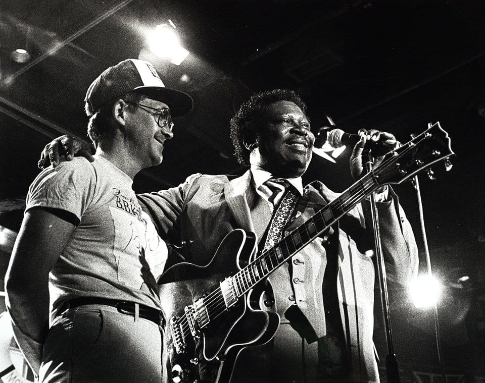 B.B. King et Claude Nobs à Montreux (1982).