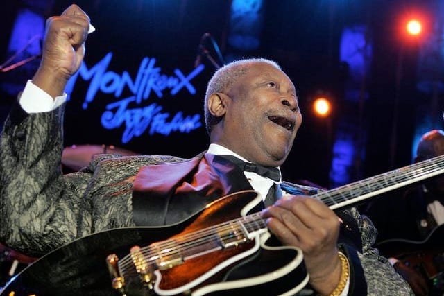 B.B. King lors de la 39e édition du Montreux Jazz Festival (2005).