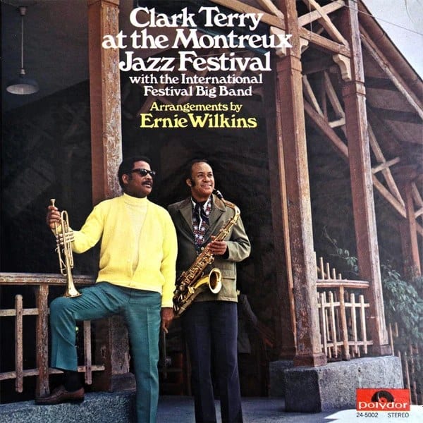 La pochette de « Clark Terry at the Montreux Jazz Festival » (1970) : une photo prise en haut du funiculaire, à la gare de Glion.