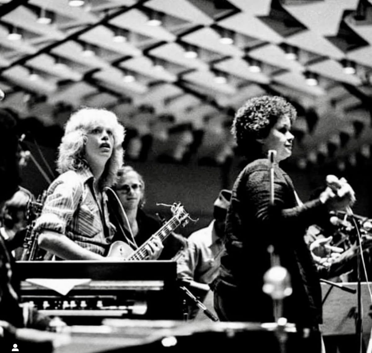 Balance avant le premier concert d’Etta James à Montreux, en 1975.