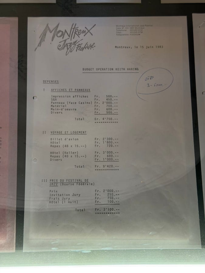 Un document du dossier de préparation de la venue de 1983.