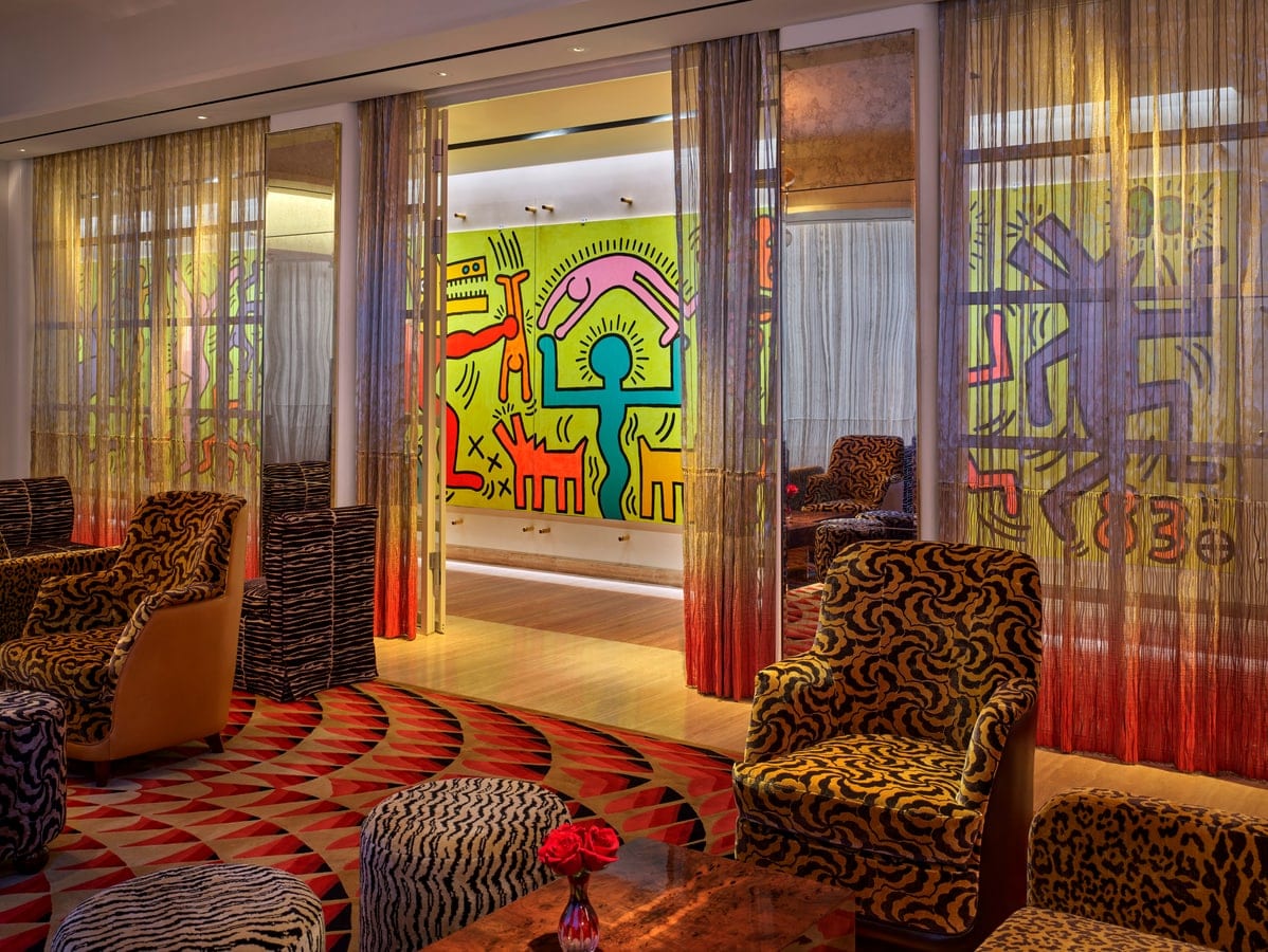 L’œuvre aujourd’hui, à l’hôtel Faena de New York, sous le titre « Montreux Jazz Festival ».