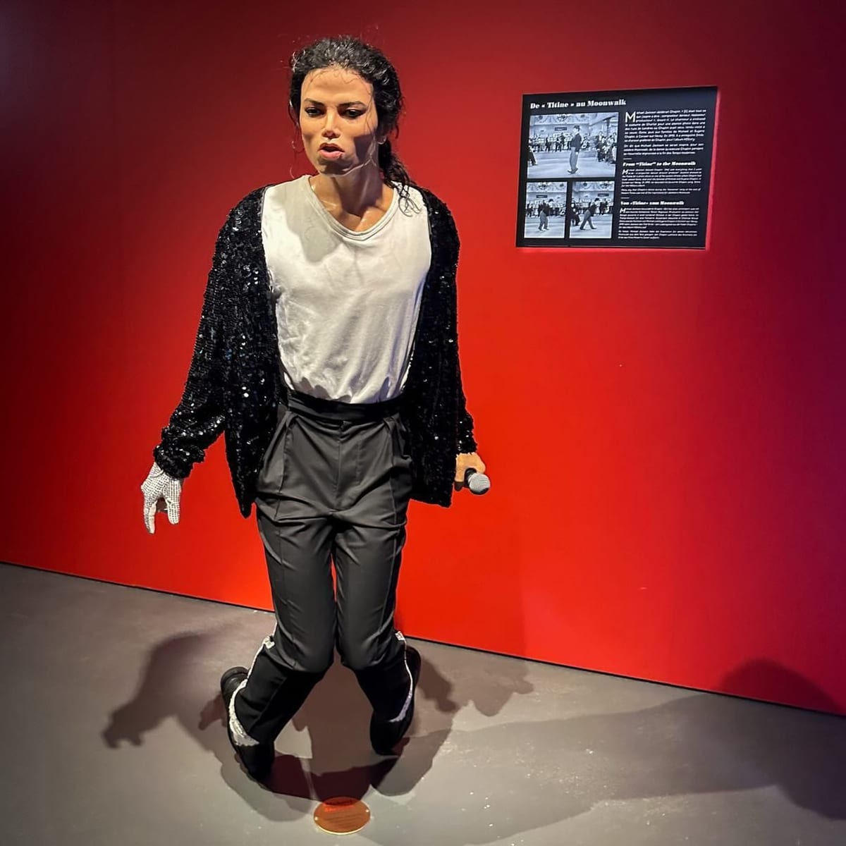 La figure de cire de Michael Jackson, exposée à Chaplin’s World.