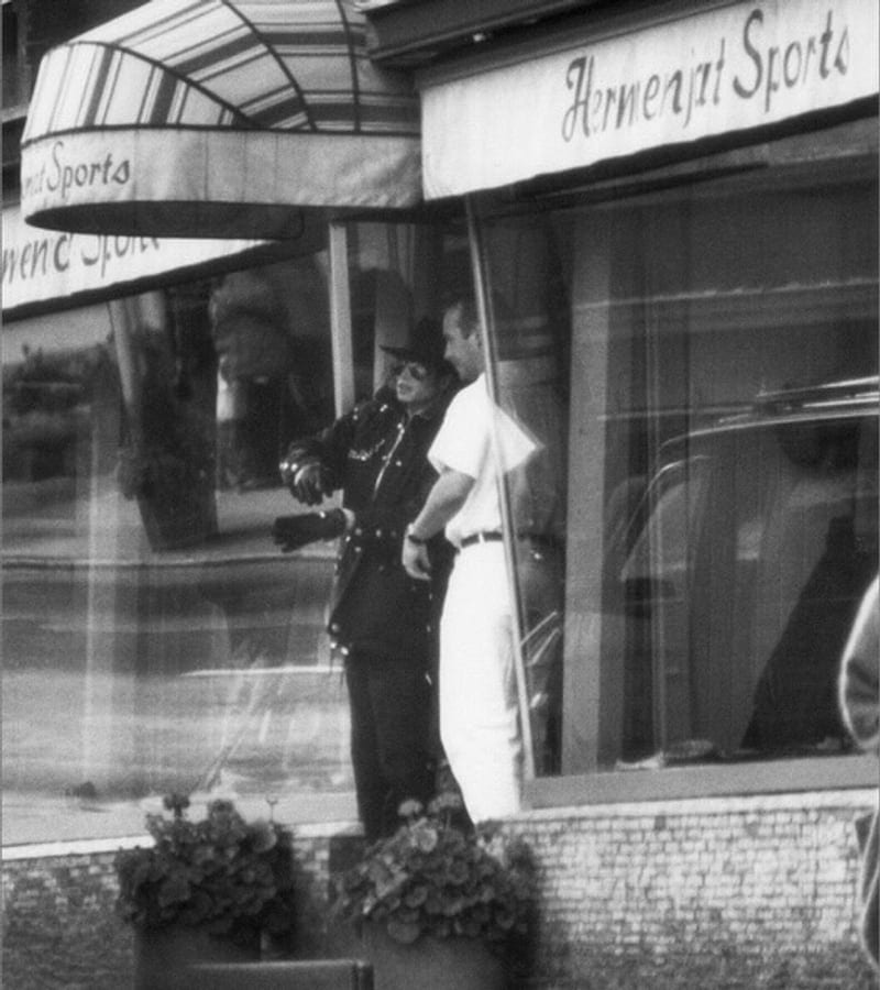 Michael Jackson à Gstaad, le 27 septembre 1993.