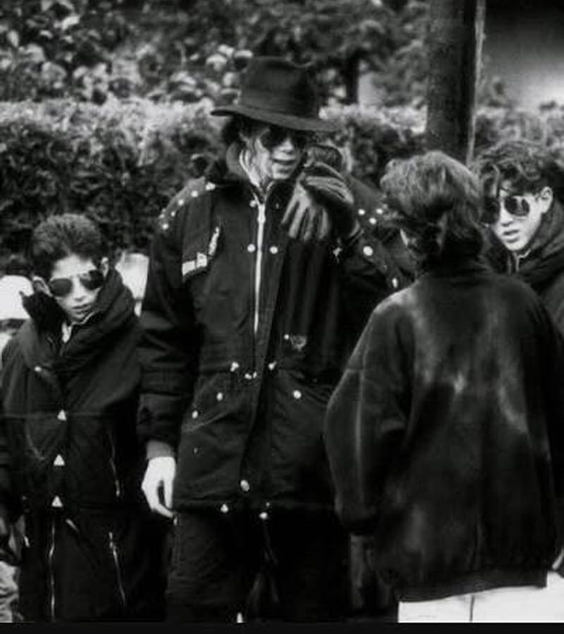 Michael Jackson à Gstaad, le 27 septembre 1993.
