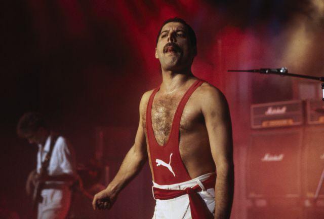 Freddie Mercury à la Rose d’Or de Montreux, en 1984.