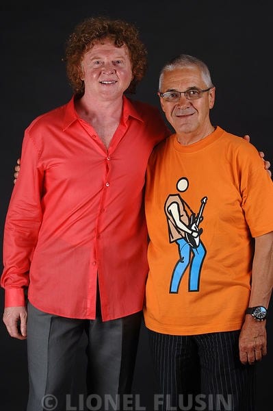 Mick Hucknall et Claude Nobs au Montreux Jazz Festival, en 2009.