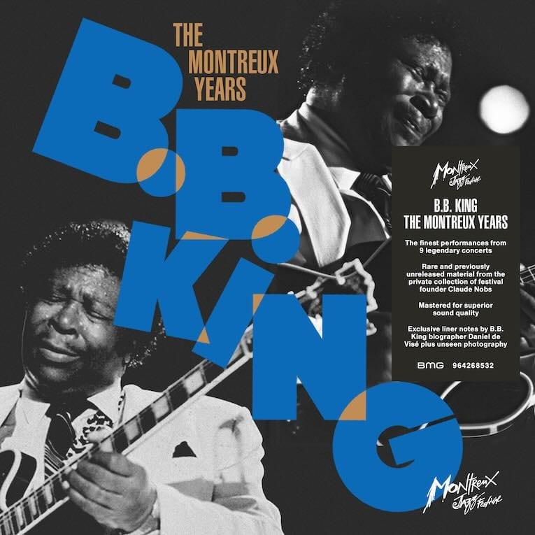 La pochette de « B.B. King: The Montreux Years » (BMG, 2026) : les plus beaux moments de neuf concerts, tirés de la collection de Claude Nobs.
