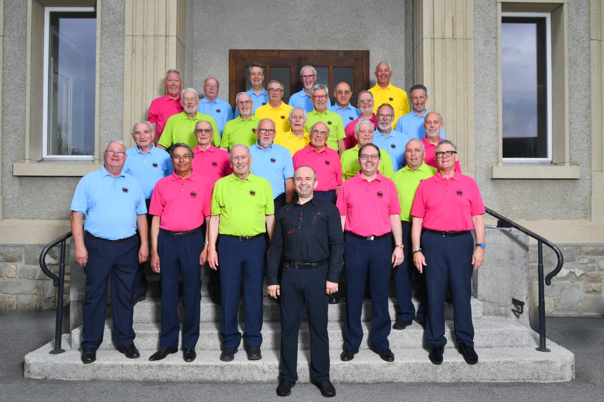 Le Chœur d’hommes de Chernex-Montreux.