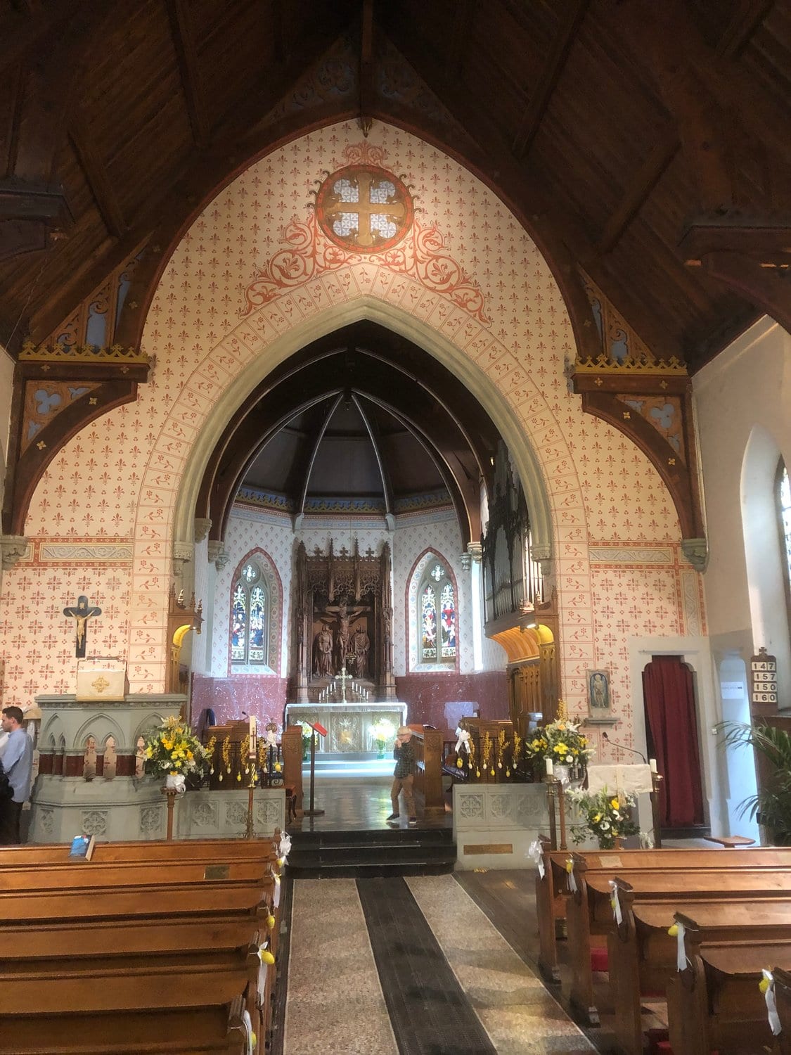 L’intérieur de l’église anglicane St. John’s, à Territet.