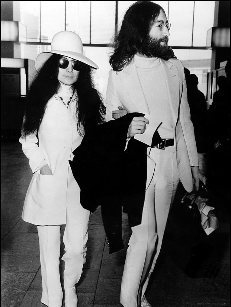 À l’arrivée à l’aéroport de Genève, avril 1969.