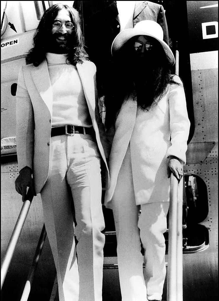 À l’arrivée à l’aéroport de Genève, avril 1969.