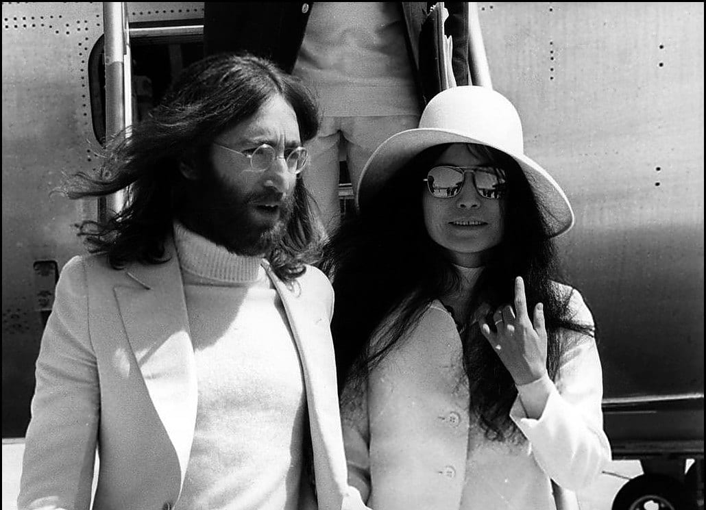À l’arrivée à l’aéroport de Genève, avril 1969.