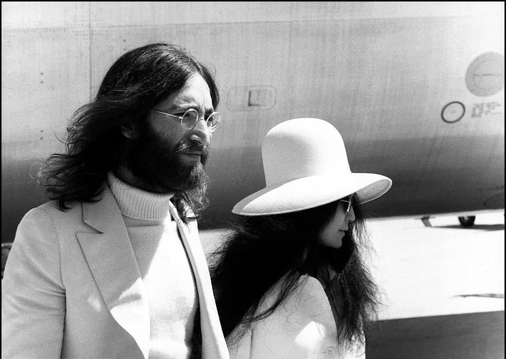 À l’arrivée à l’aéroport de Genève, avril 1969.
