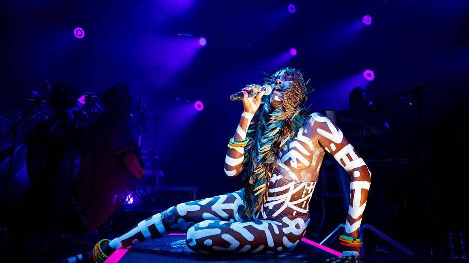 Grace Jones au Montreux Jazz Festival, en 2017.