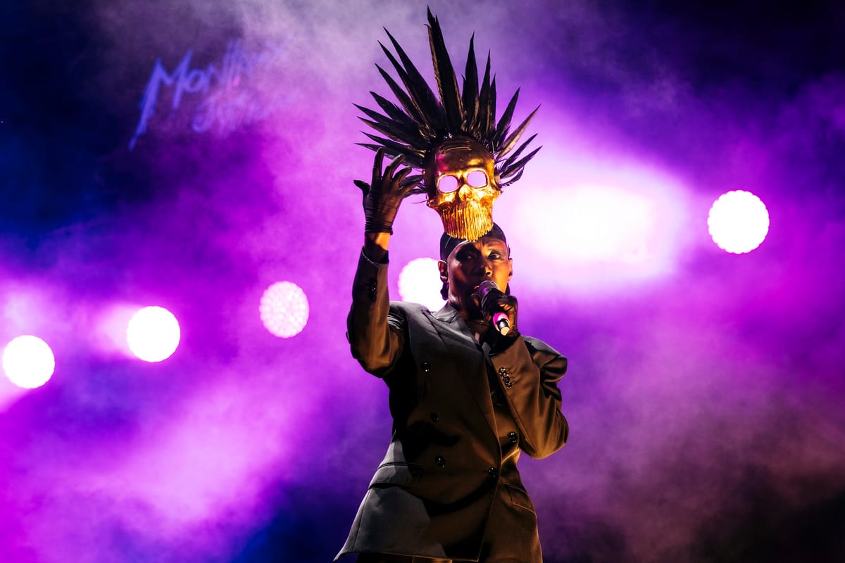 Grace Jones au Montreux Jazz Festival, en juillet 2025.