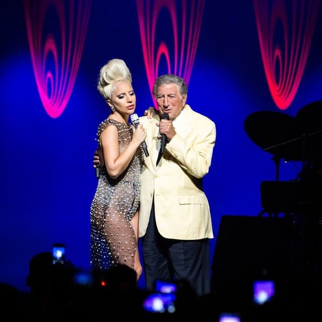 Lady Gaga et Tony Bennett à l’Auditorium Stravinski.