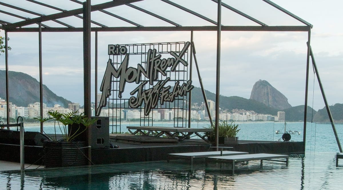 Une scène du Rio Montreux Jazz Festival, avec le Pain de Sucre en toile de fond.