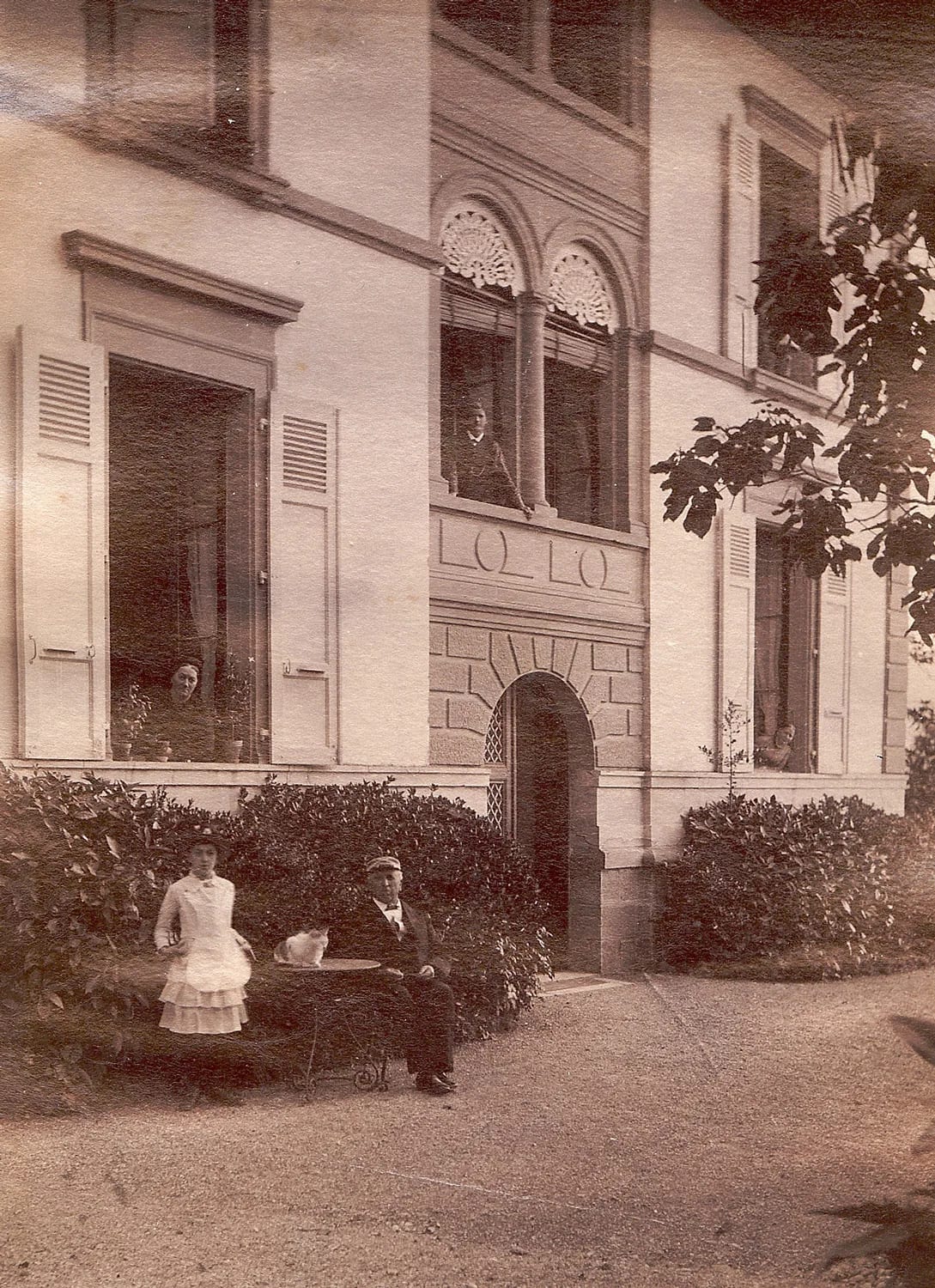 La Villa Richelieu, à Clarens, photographiée en 1885, la pension où Tchaïkovski logea entre 1877 et 1879.